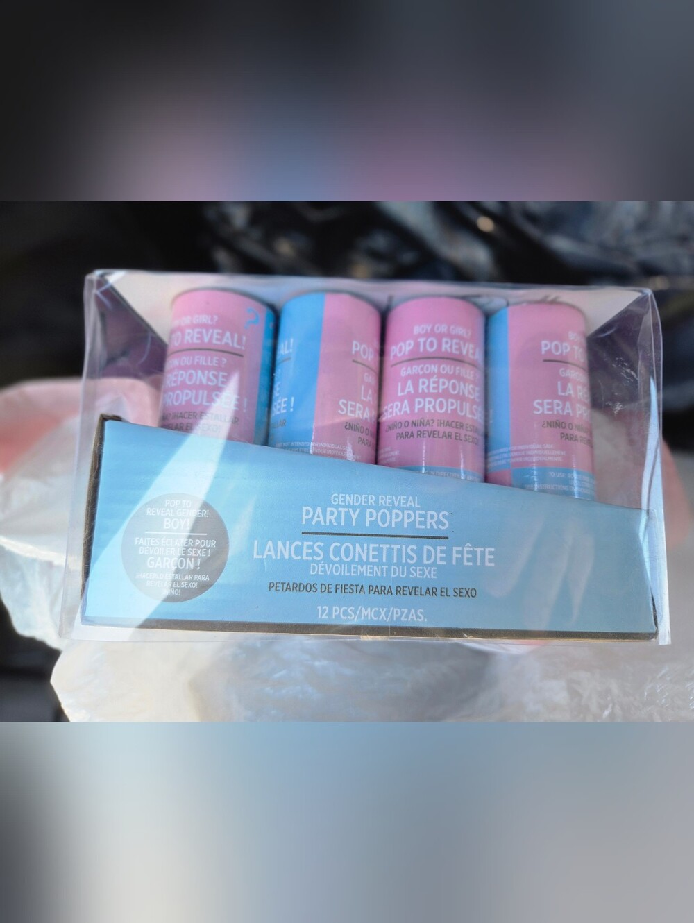 12  gender reveal confetti pops For A BoY